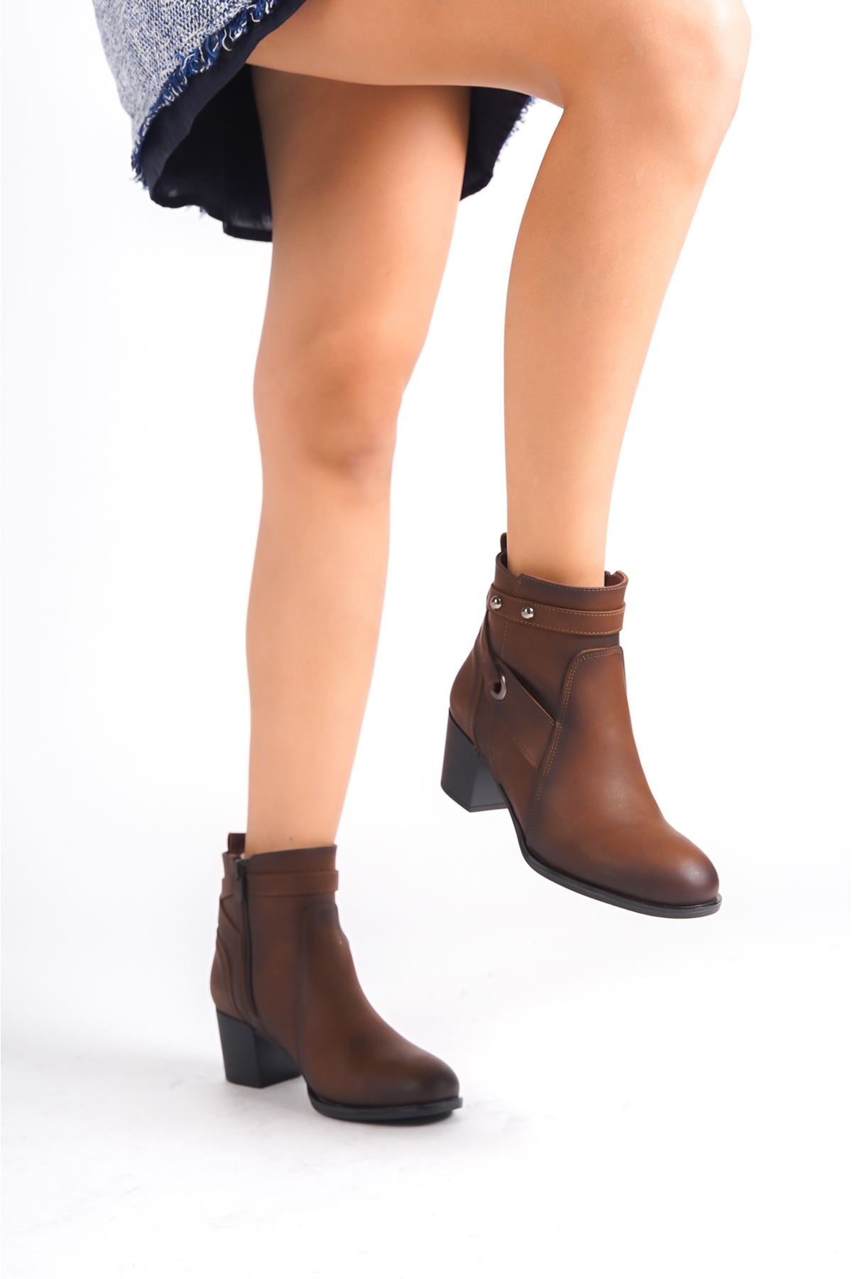 Weng Brown Women's Heeled Boots - STREETMODE™