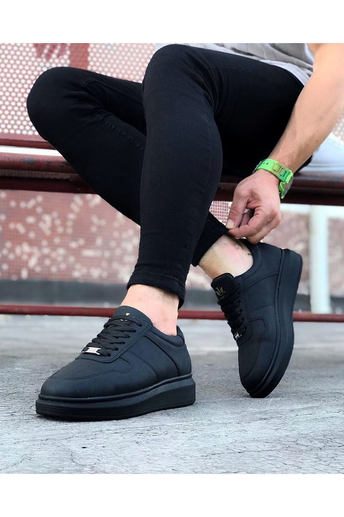 WG011 Charcoal Men's Casual Shoes - STREETMODE™