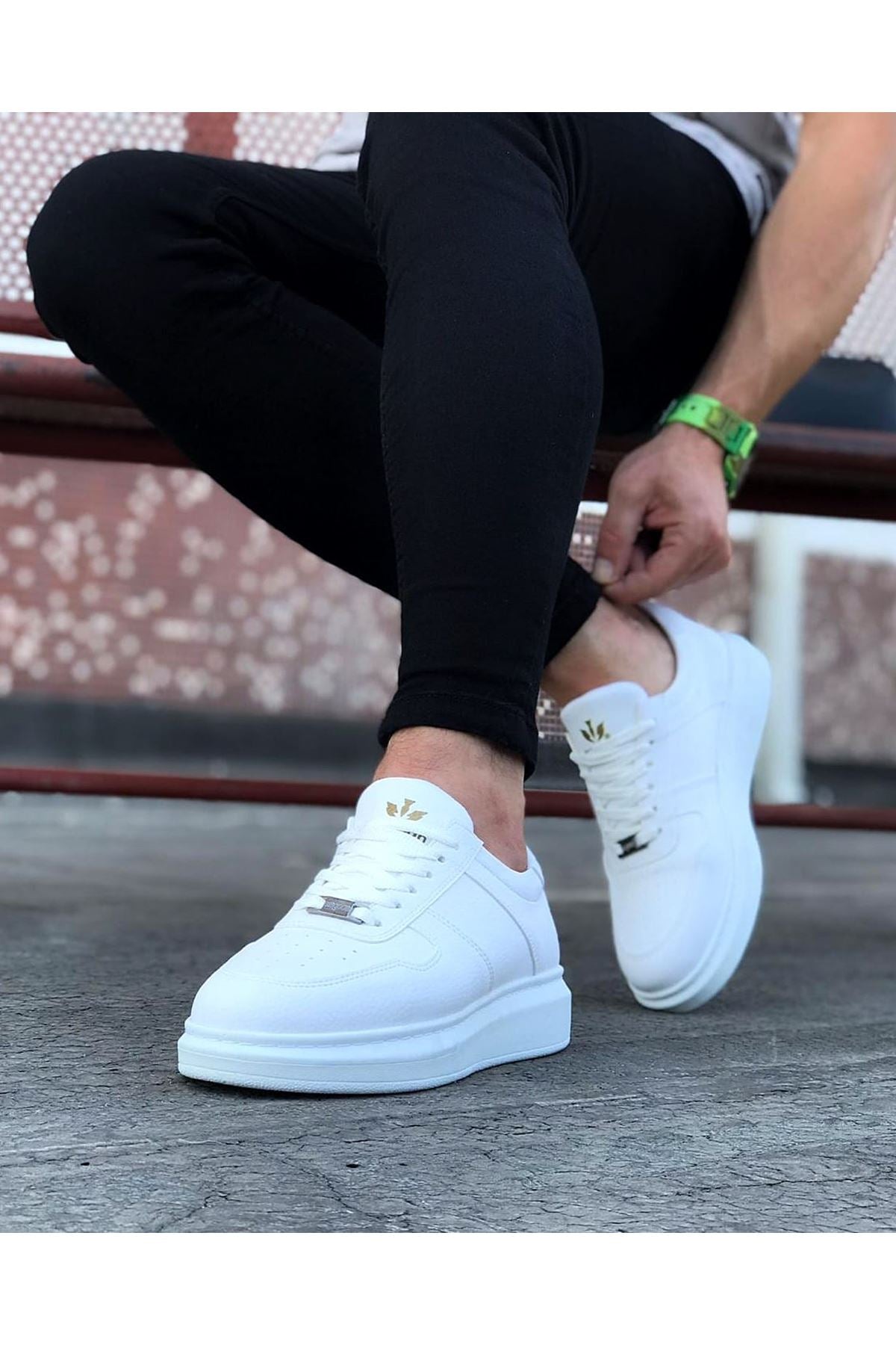 WG011 White Men's Casual Shoes - STREETMODE™
