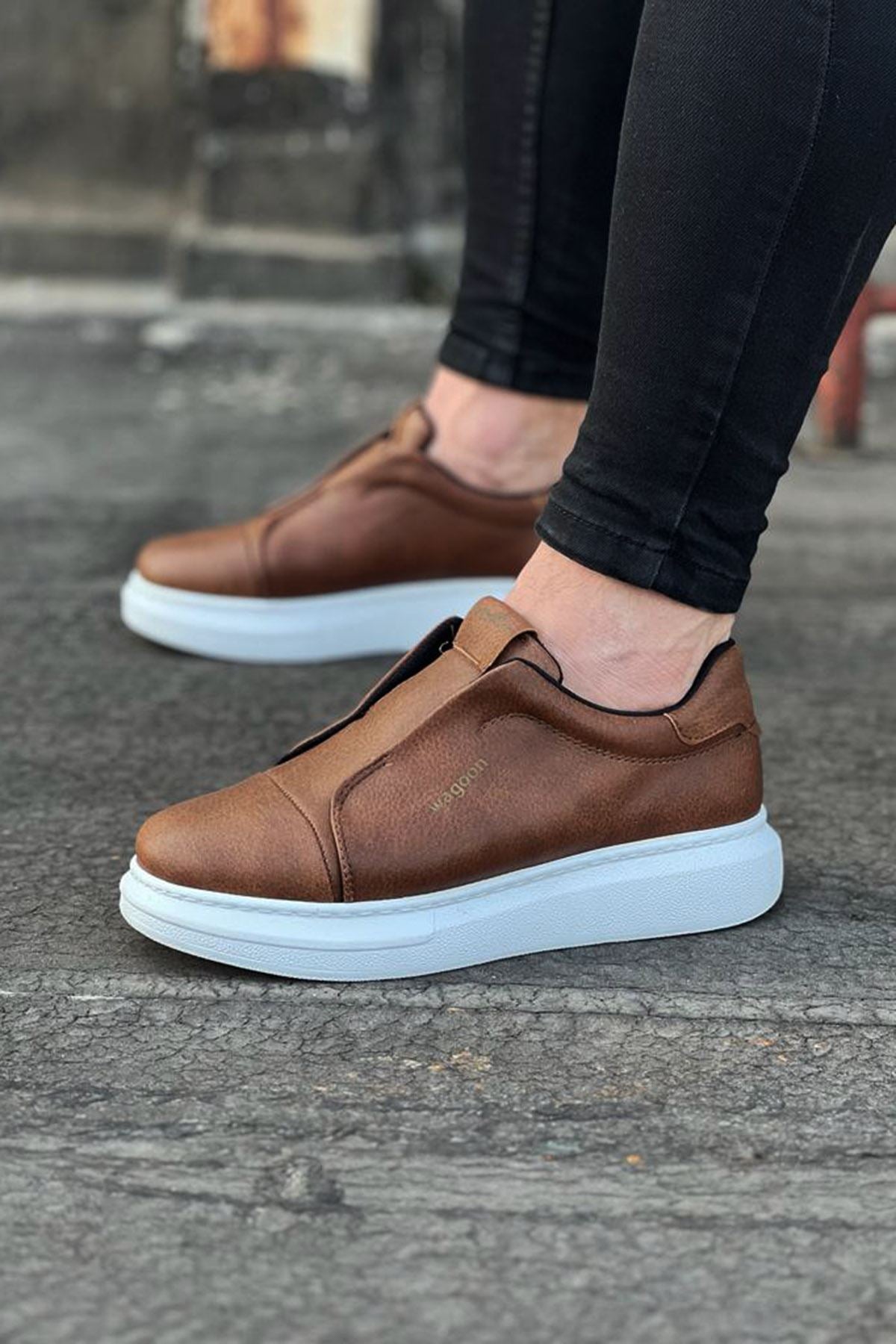 WG023 Tan Daily Casual Men's Shoes - STREETMODE™