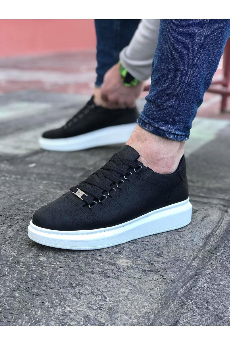 WG08 Black Men's Casual Shoes - STREETMODE™