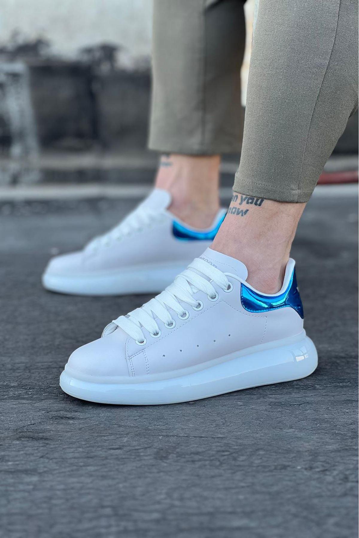 WG095 White Sax White Tb Men's Casual Shoes - STREETMODE™