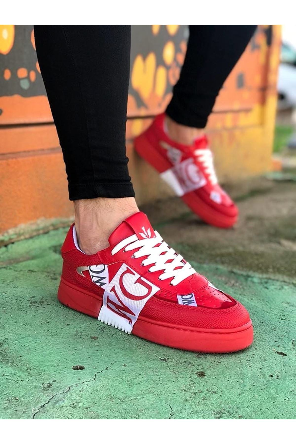 WG202 Red Men's Casual Shoes sneakers - STREETMODE™