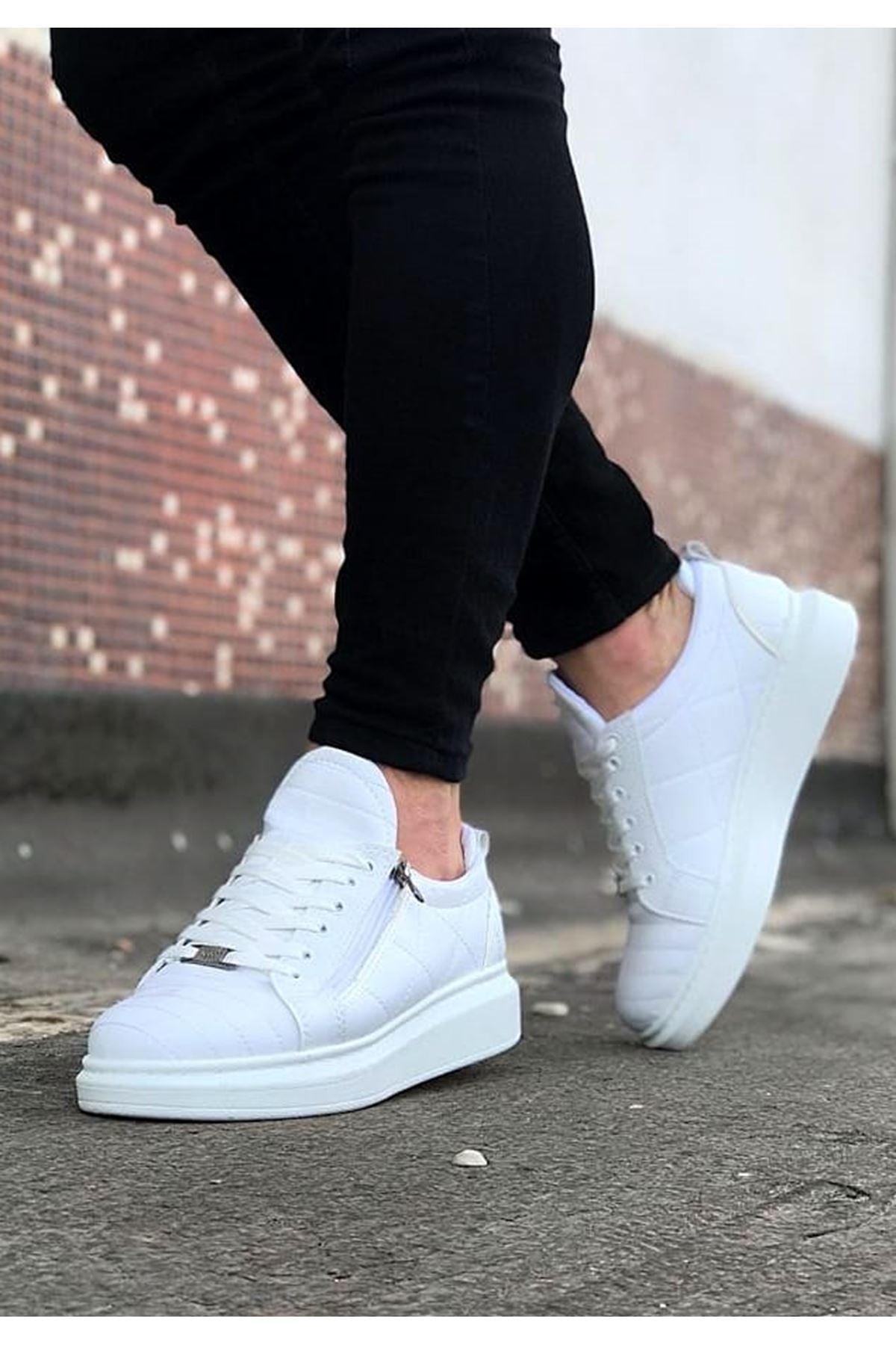 WG502 White Men's Casual Shoes - STREETMODE™