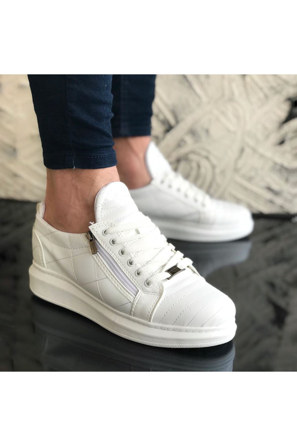 WG502 White Men's Casual Shoes - STREETMODE™