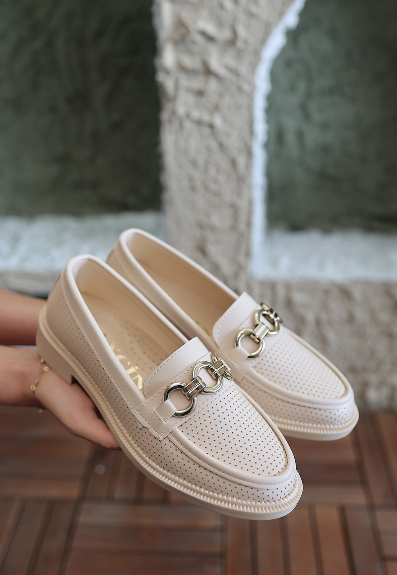 Women's Beige Skin Ballerina Shoes - STREETMODE™