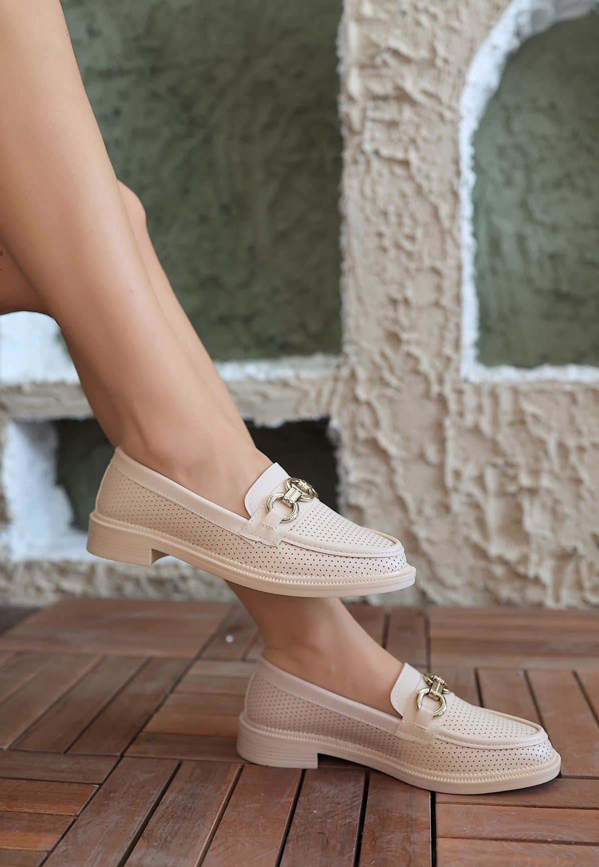 Women's Beige Skin Ballerina Shoes - STREETMODE™