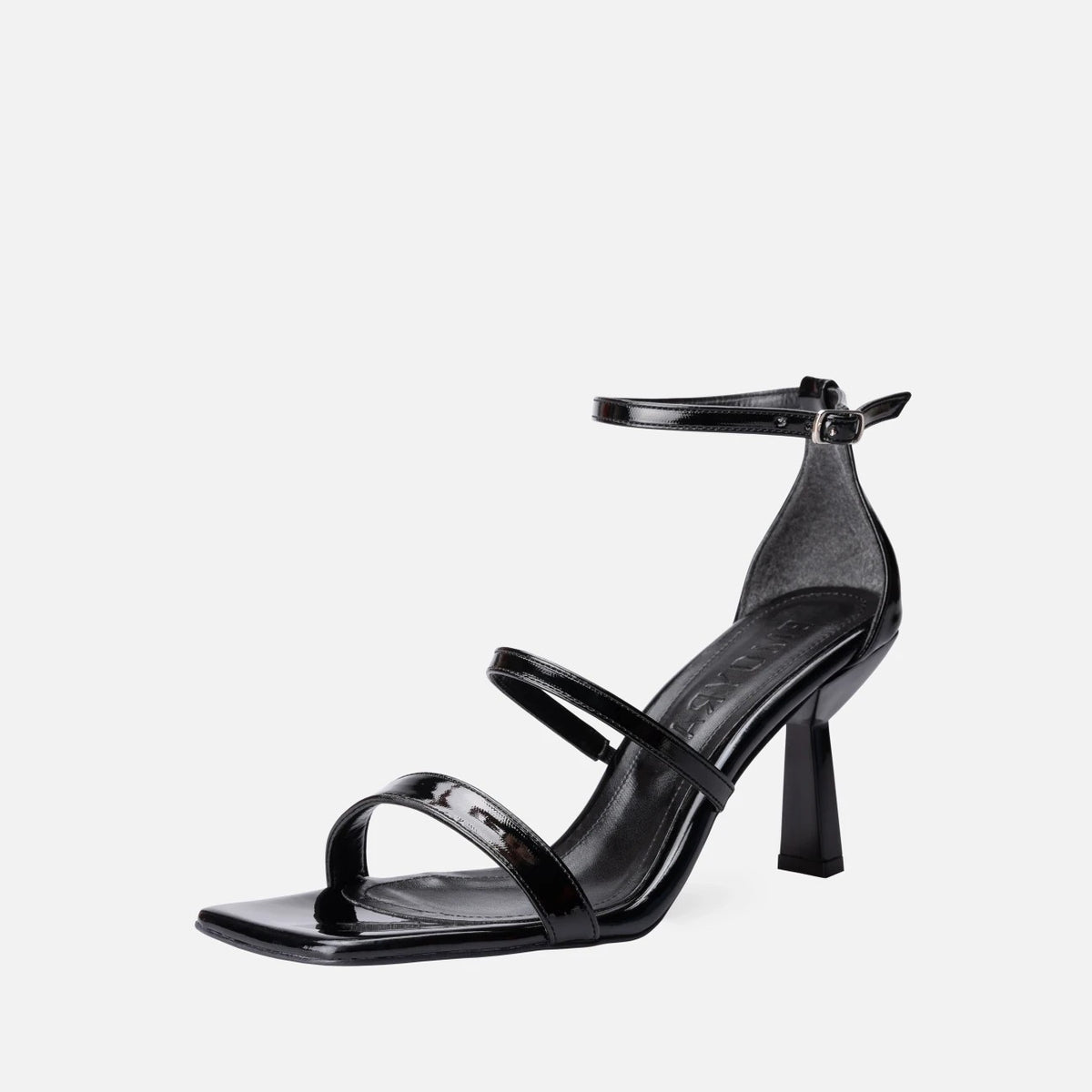 Women's Black Patent Leather High Heel Shoes - STREETMODE™