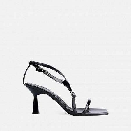 Women's Black Patent Leather High Heel Shoes - STREETMODE™