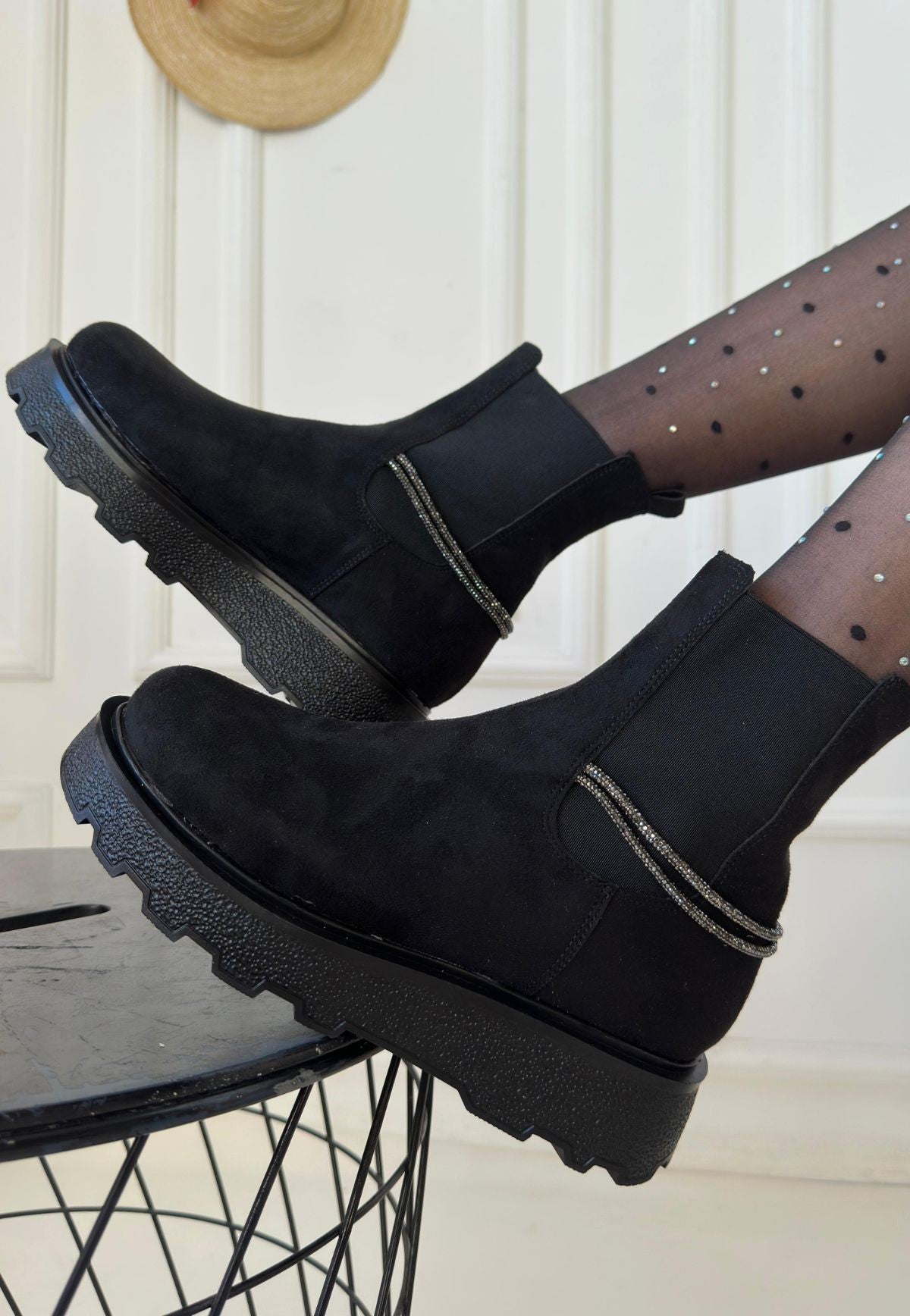 Women's Black Suede Boots - STREETMODE™