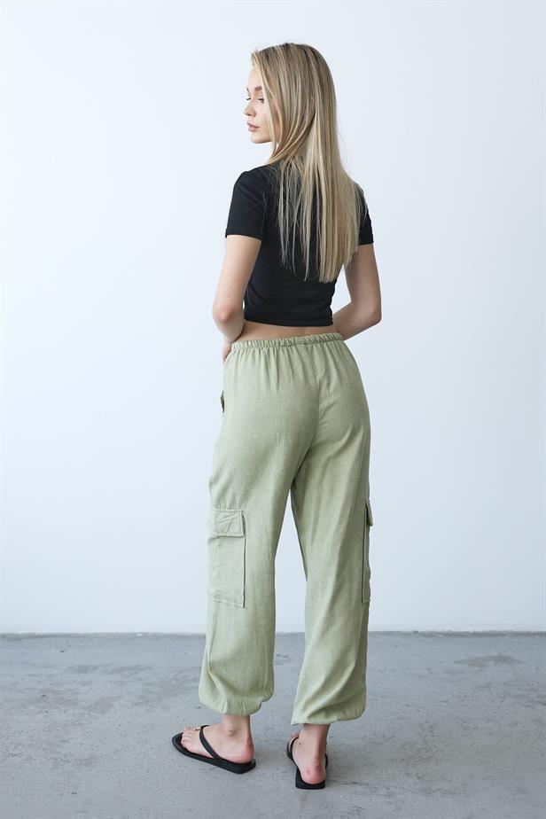 Women's Cargo Pants - Khaki - STREETMODE™