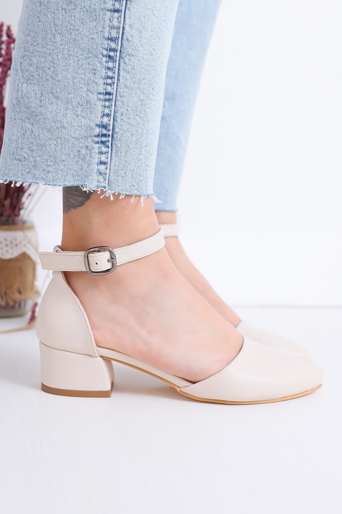 Women's Dary Heeled Skin Skin Shoes - STREETMODE™