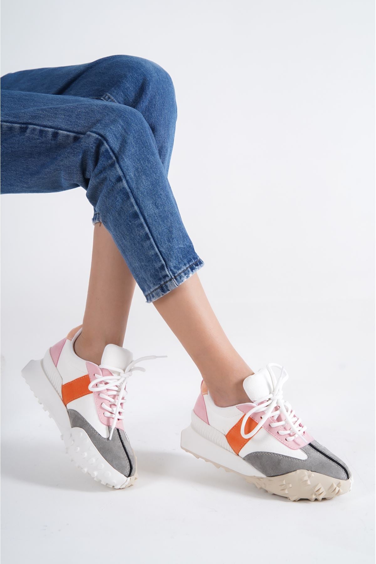 Women's DISA High-Sole Sports Sneakers Shoes - STREETMODE™