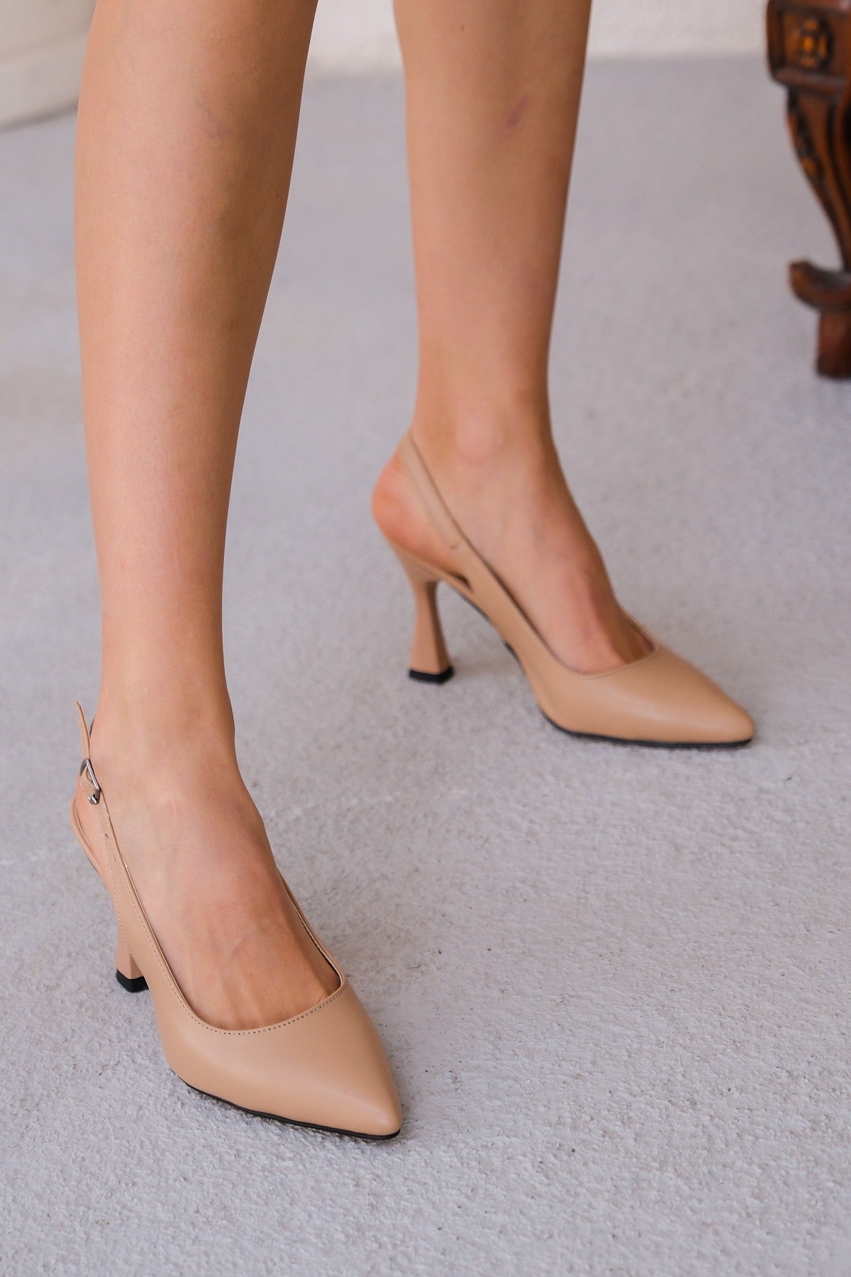 Women's Ester Nude Skin Heeled Shoes - STREETMODE™