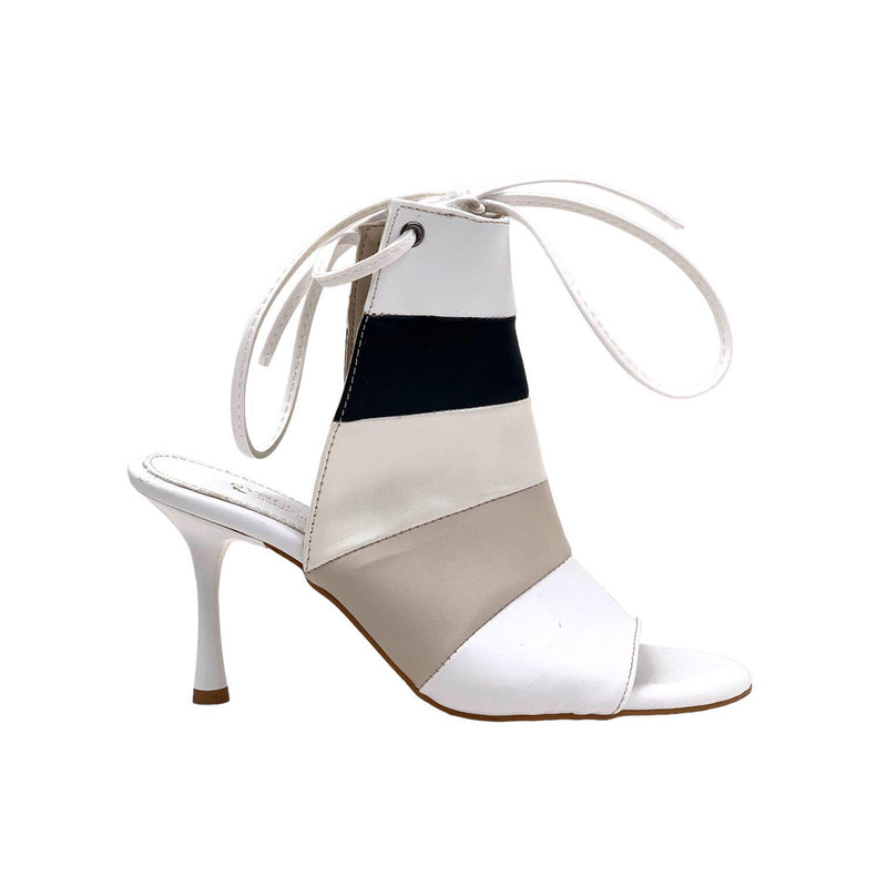 Women's Gebb White Thin Heeled Closed Shoes 8 Cm 106 - STREETMODE™