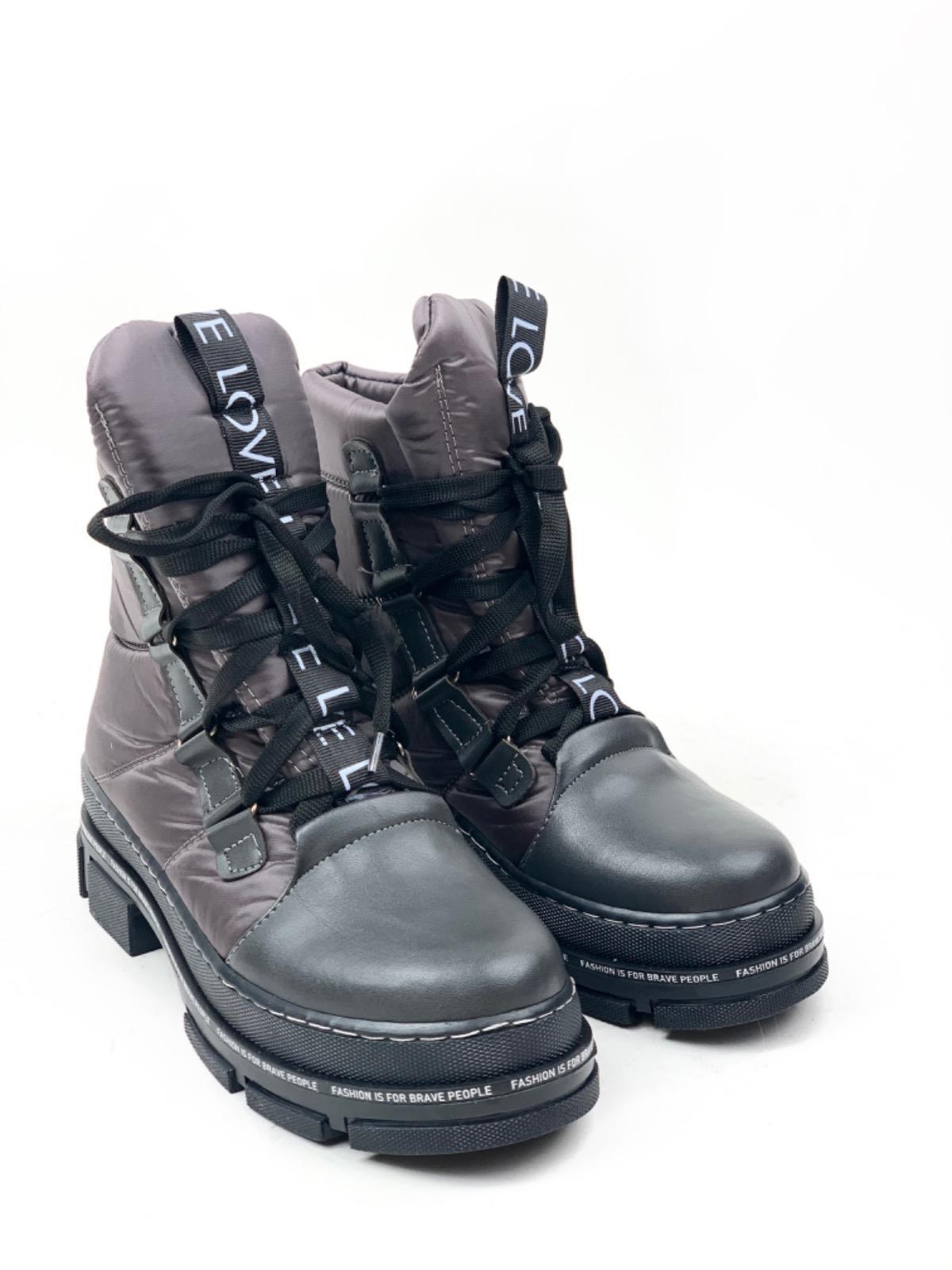 Women's Grey Thermoprat Parachute Fabric Snow Boots - STREETMODE™