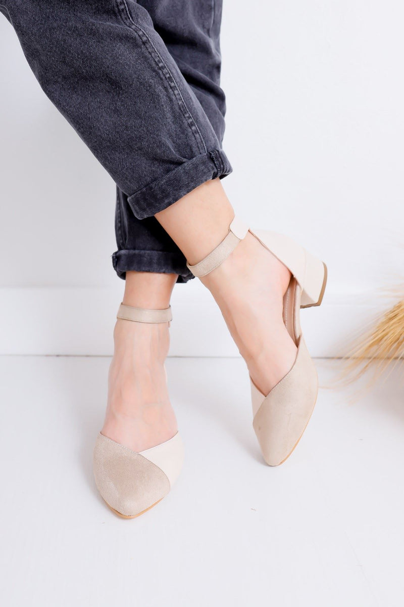 Women's Holly Heeled Skin-Suede Shoes - STREETMODE™