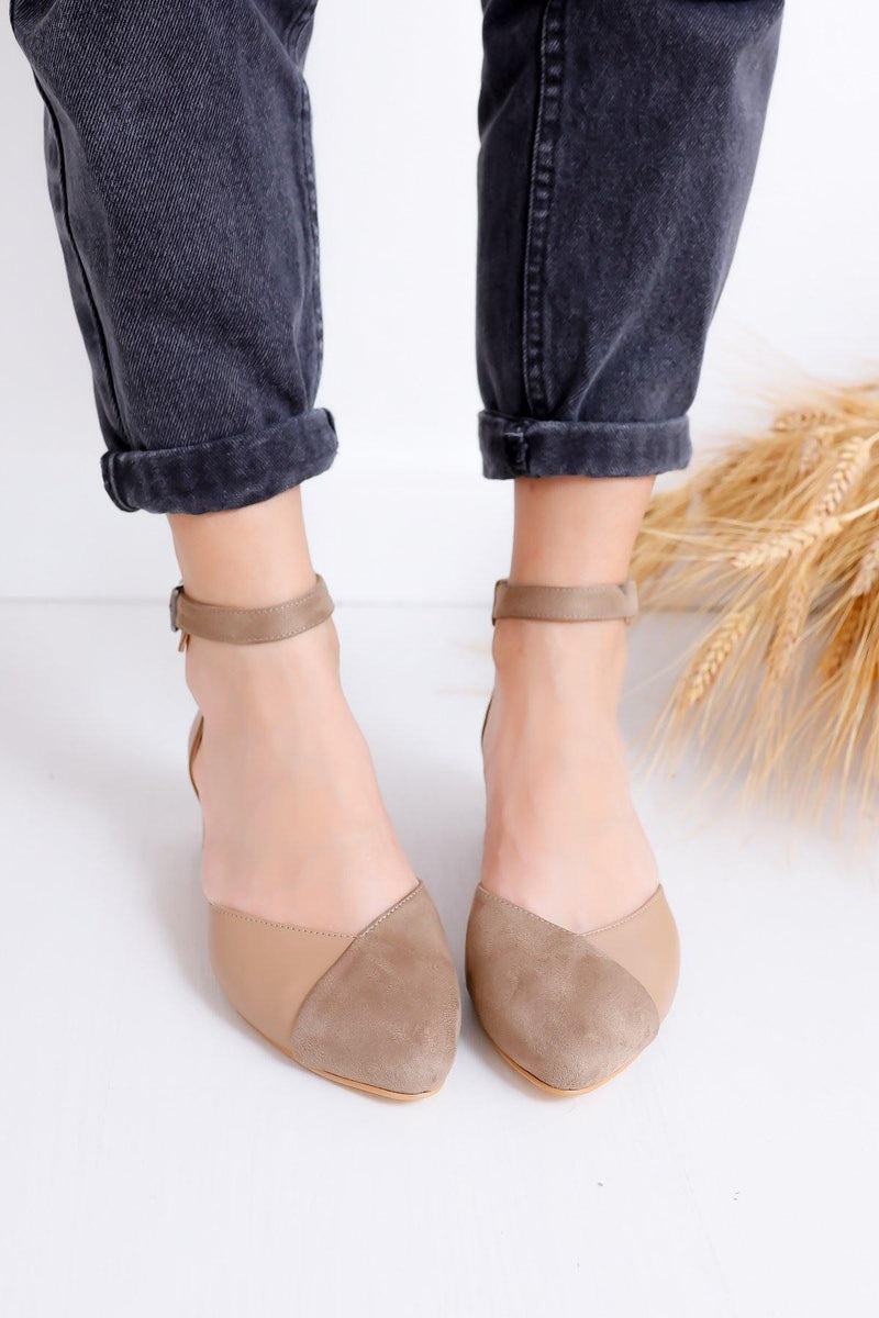 Women's Holly Heels Mink Skin-Suede Shoes - STREETMODE™