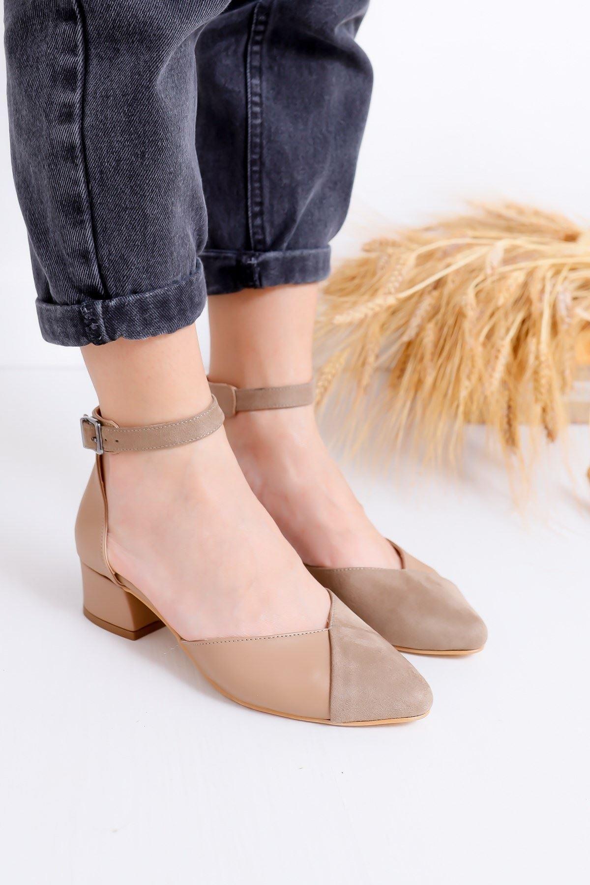 Women's Holly Heels Mink Skin-Suede Shoes - STREETMODE™