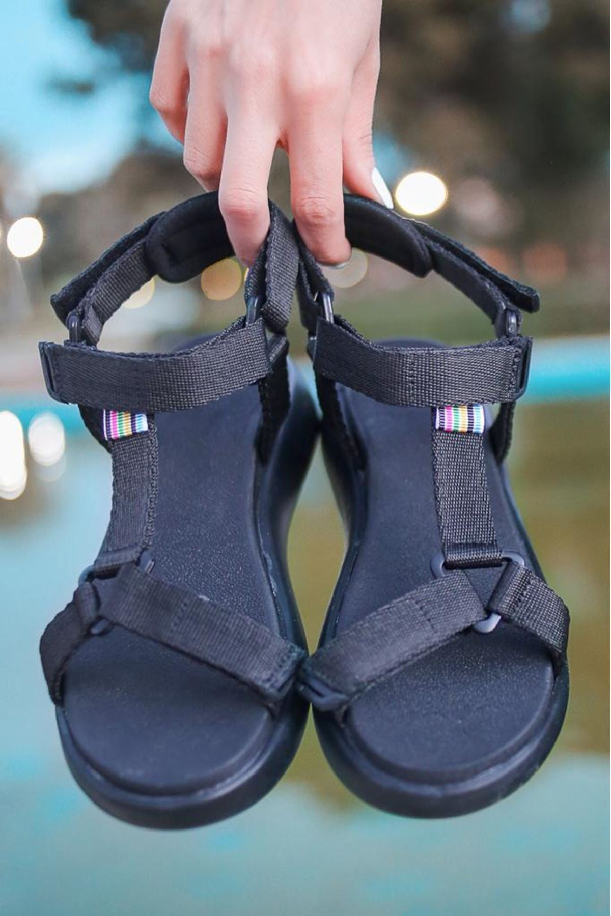 Women's Jeff Black Velcro Sandals - STREETMODE™