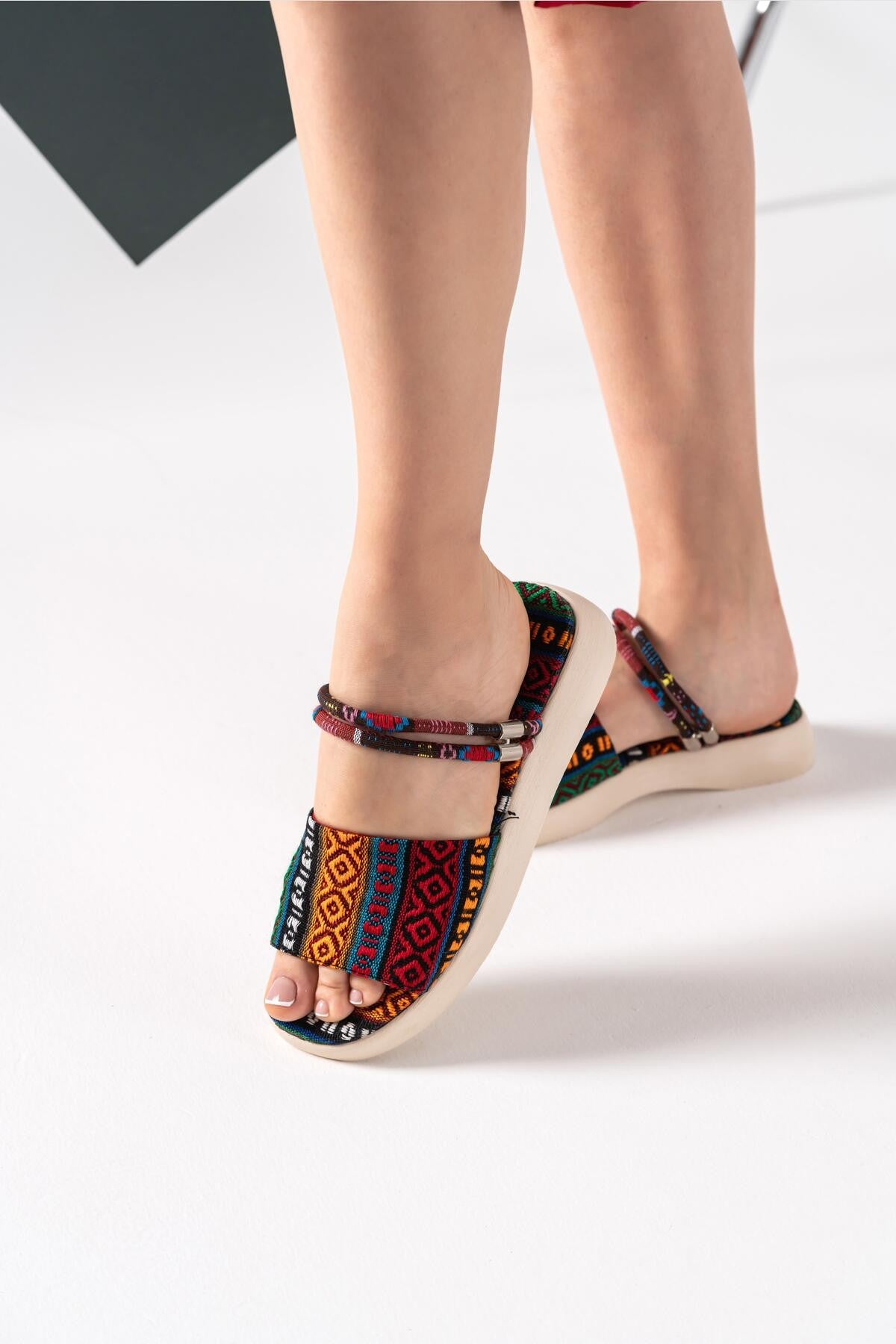 Women's Kilim Patterned Sandals - STREETMODE™
