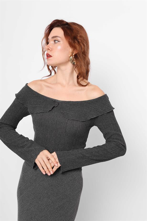 Women's Knitted Blouse Black - STREETMODE™