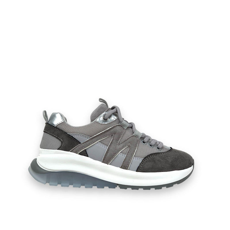 Women's Mafy Gray Comfort Sole Daily Walking Sneaker 4 Cm - STREETMODE™