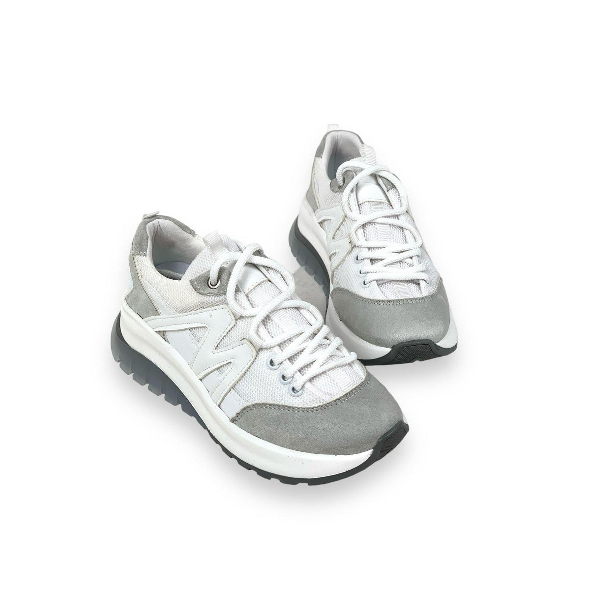 Women's Mafy White Comfort Sole Daily Walking Sneaker 4 Cm - STREETMODE™