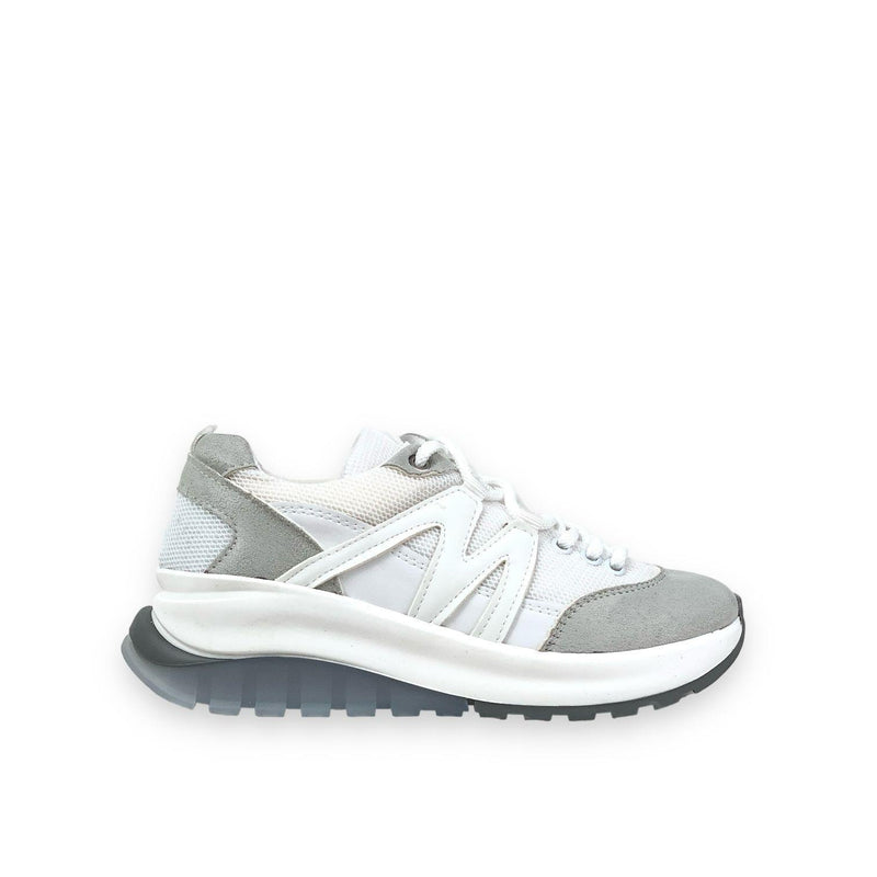 Women's Mafy White Comfort Sole Daily Walking Sneaker 4 Cm - STREETMODE™