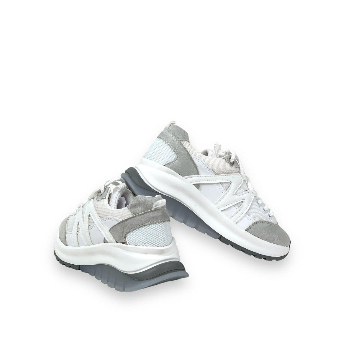 Women's Mafy White Comfort Sole Daily Walking Sneaker 4 Cm - STREETMODE™