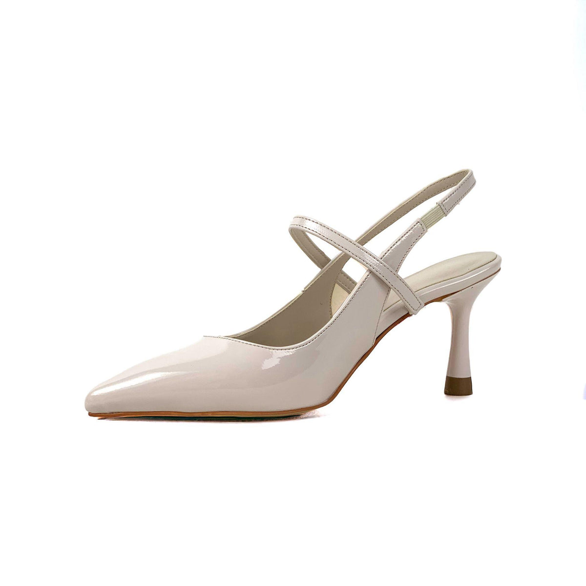 Women's Olva Ten Patent Leather Thin Heel Shoes Sandals 7 Cm Heel - STREETMODE™