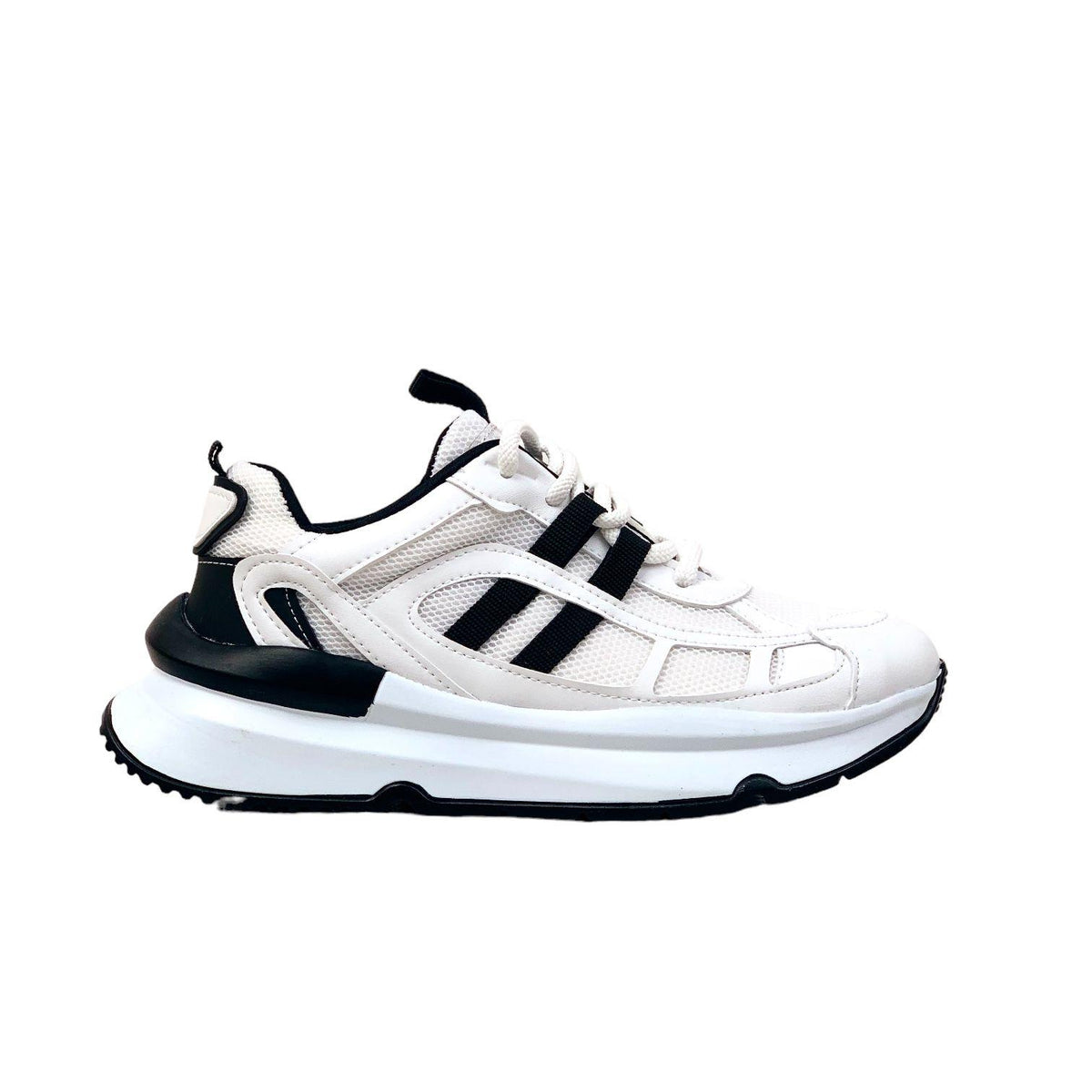 Women's Osdan BlackWhite Casual Sports Shoes Sneaker 4 cm - STREETMODE™