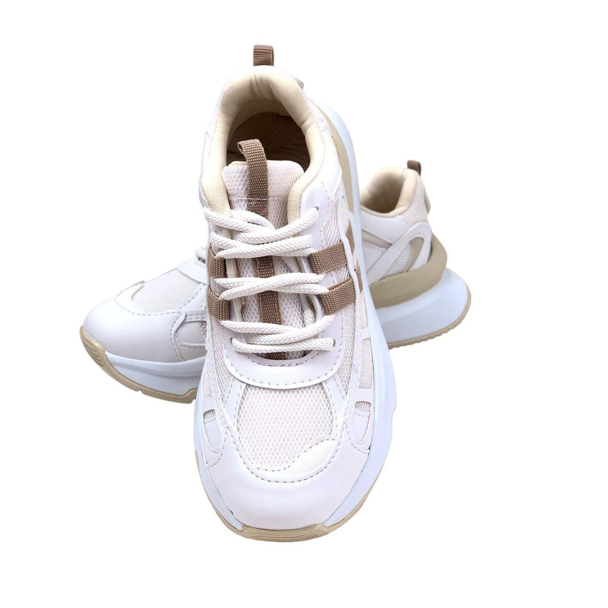 Women's Osdan White Mink Daily Sports Shoes Sneaker 4 cm - STREETMODE™