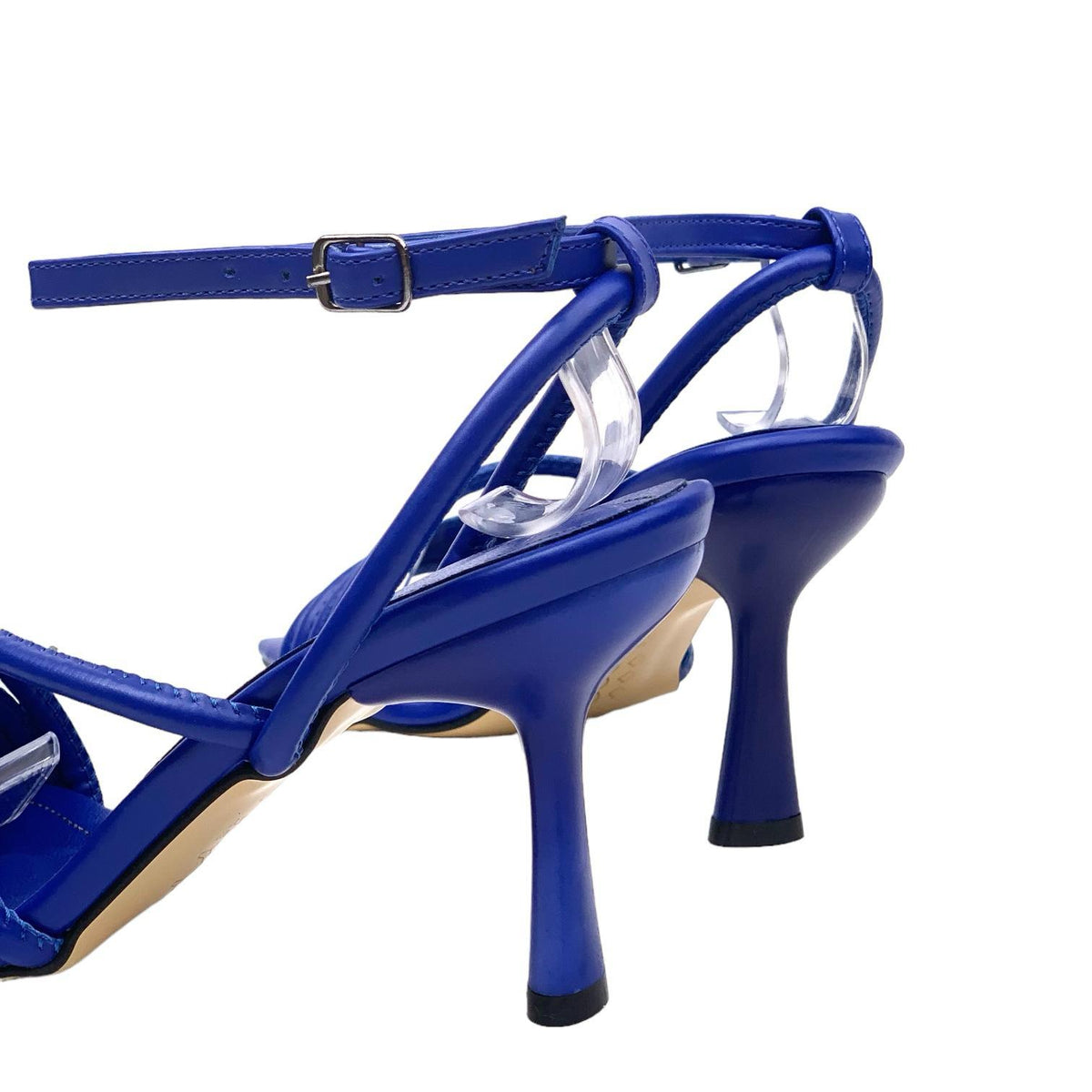 Women's Pakj Blue Ankle Strap Sandals 7.5 Cm - STREETMODE™