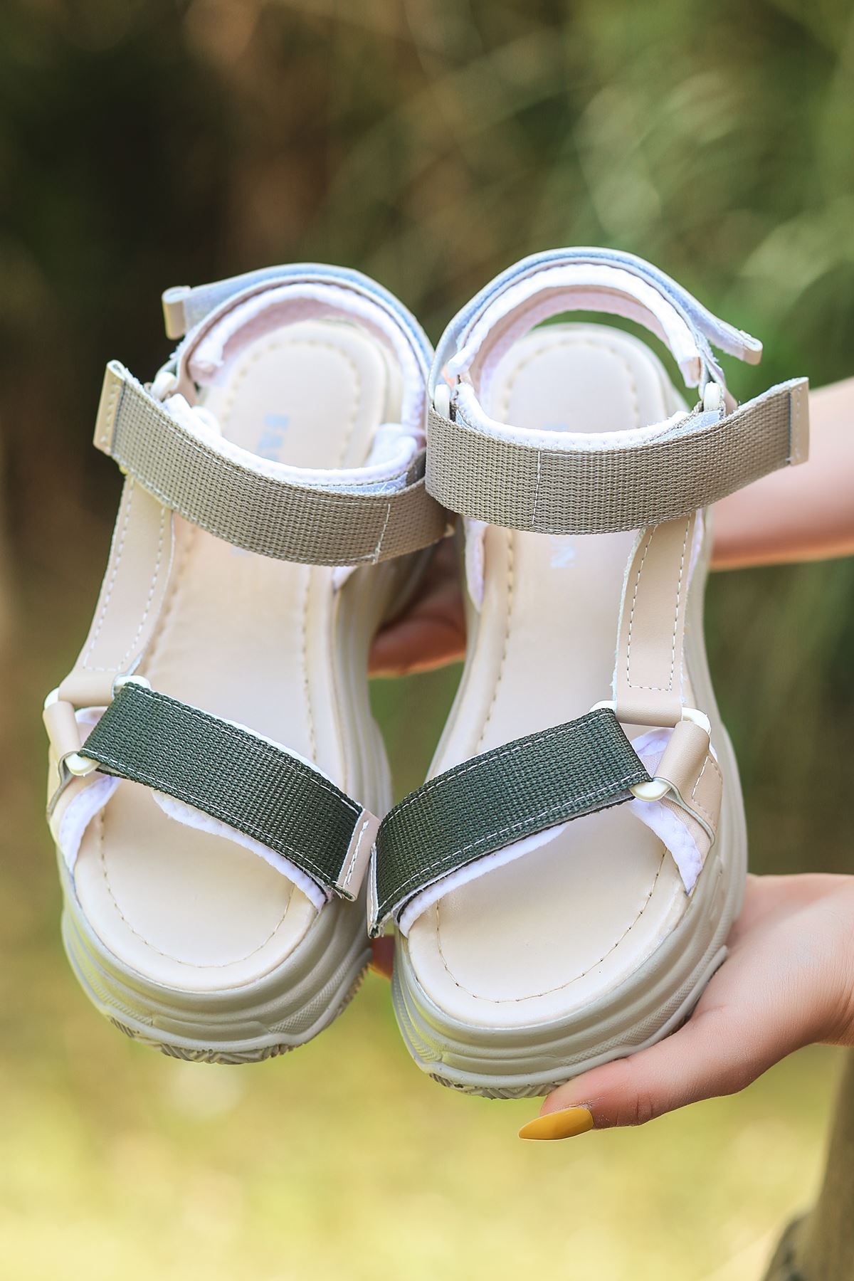 Women's Petrika Mink Velcro Sandals - STREETMODE™