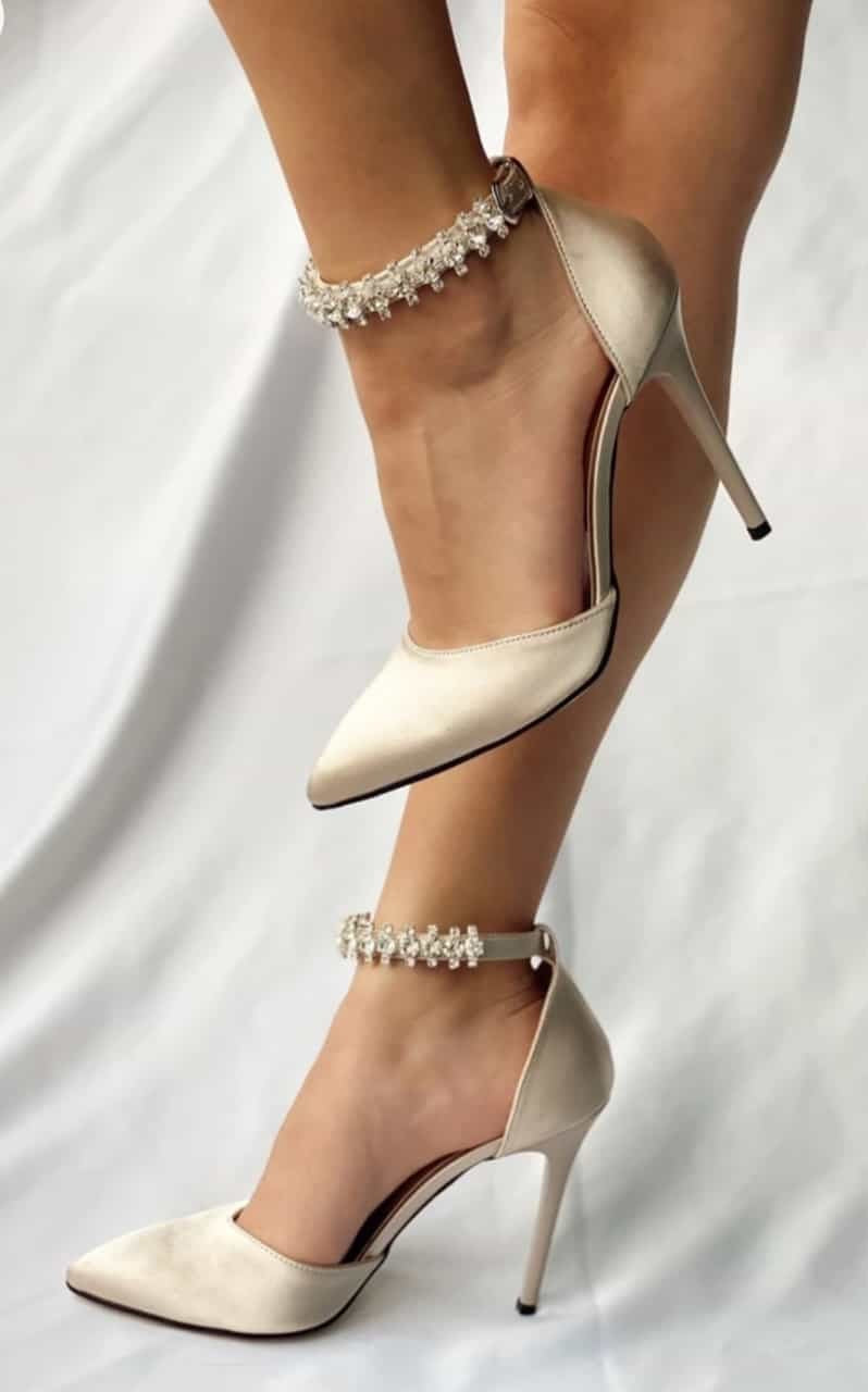 Women's Plena Ten Satin Heeled Shoes - STREETMODE™