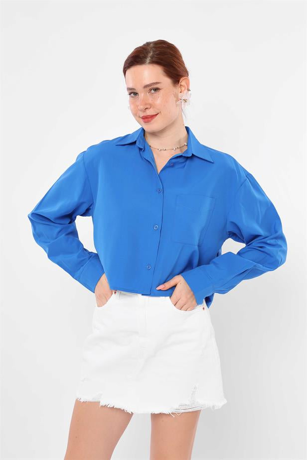 Women's Pocket Detail Shirt Saks - STREETMODE™