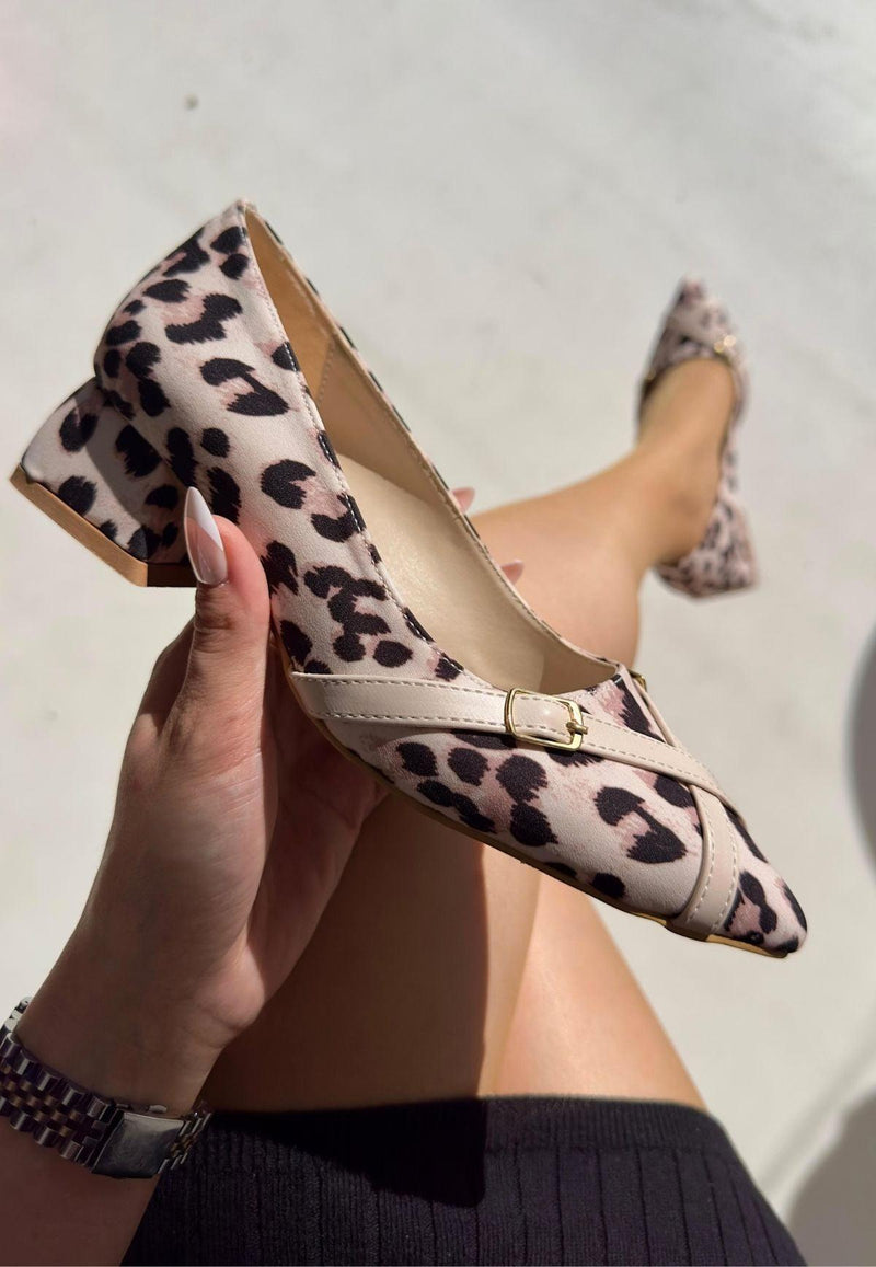 Women's Satin leopard High Heel Shoes - STREETMODE™