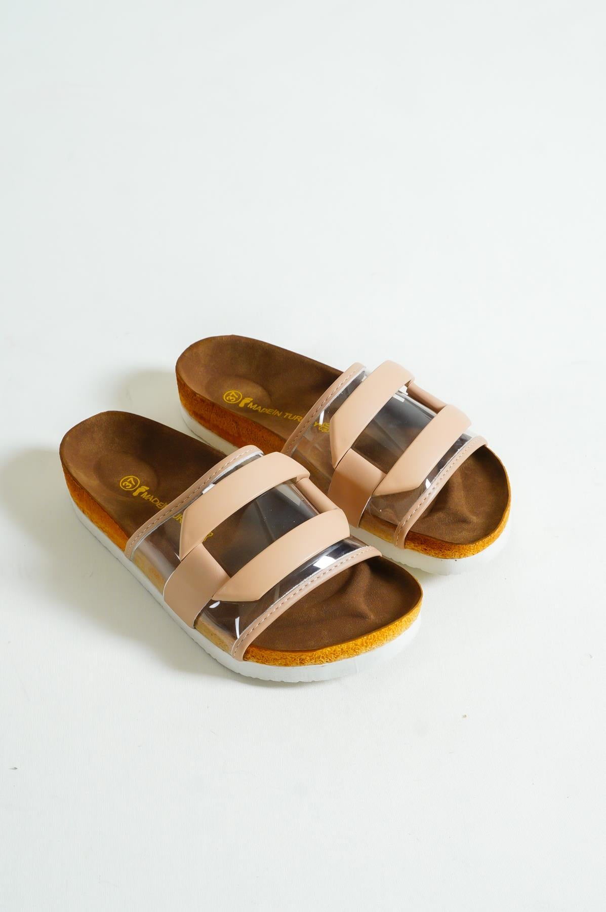 Women's karli nut buckle single strap slippers & sandals 005 - STREETMODE™