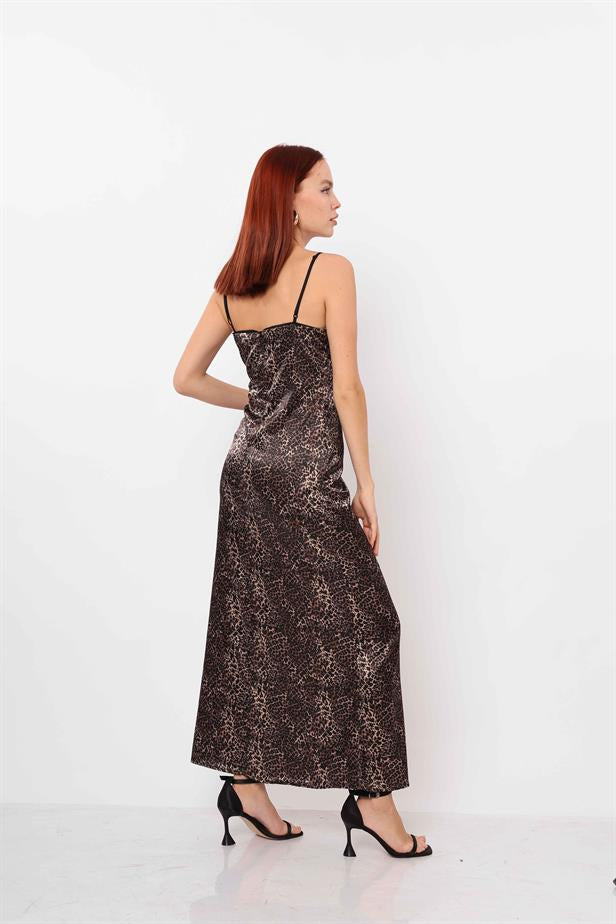 Women's Strappy Dress Leopard Pattern - STREETMODE™