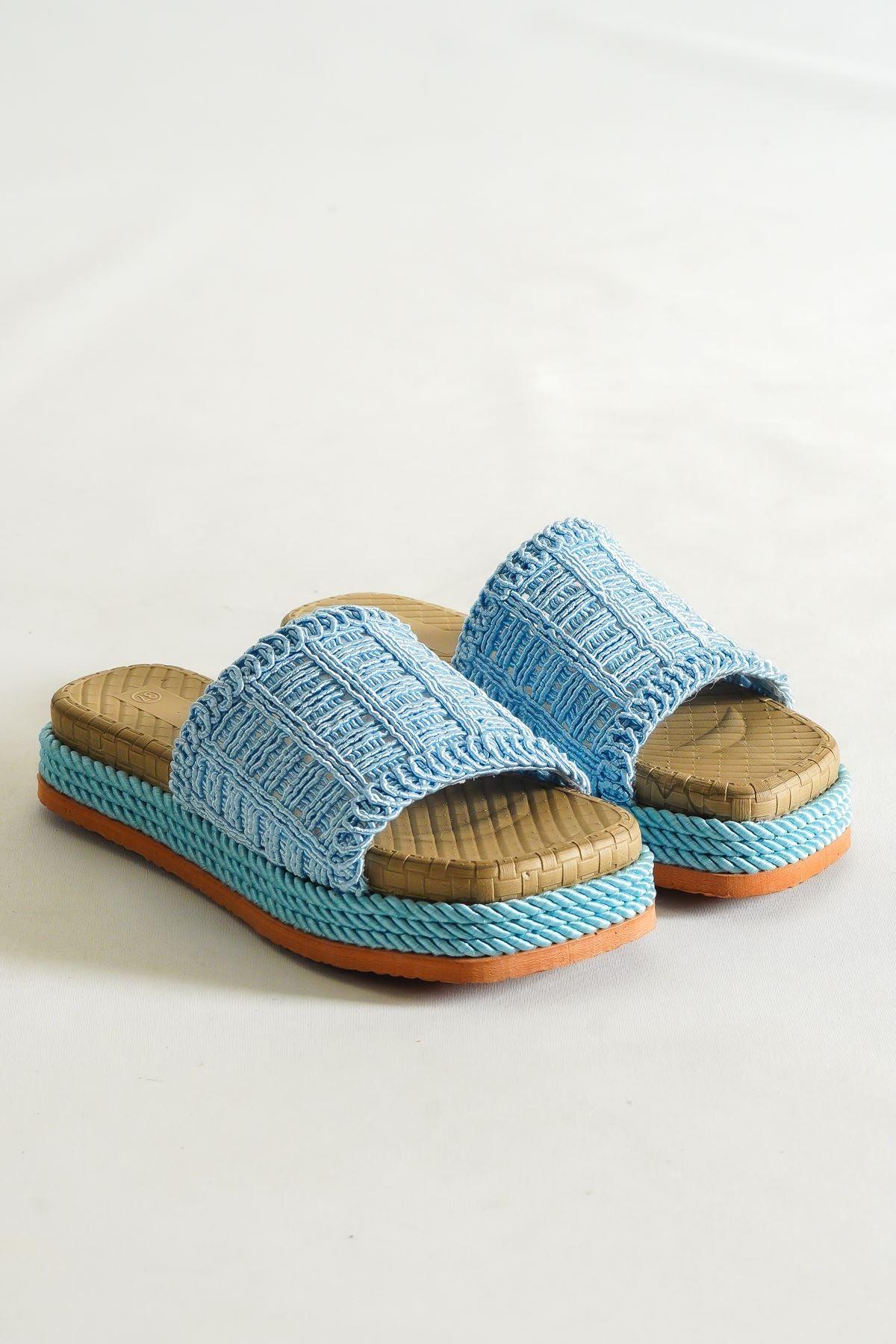 Women's Tokyo Baby Blue Slippers - STREETMODE™