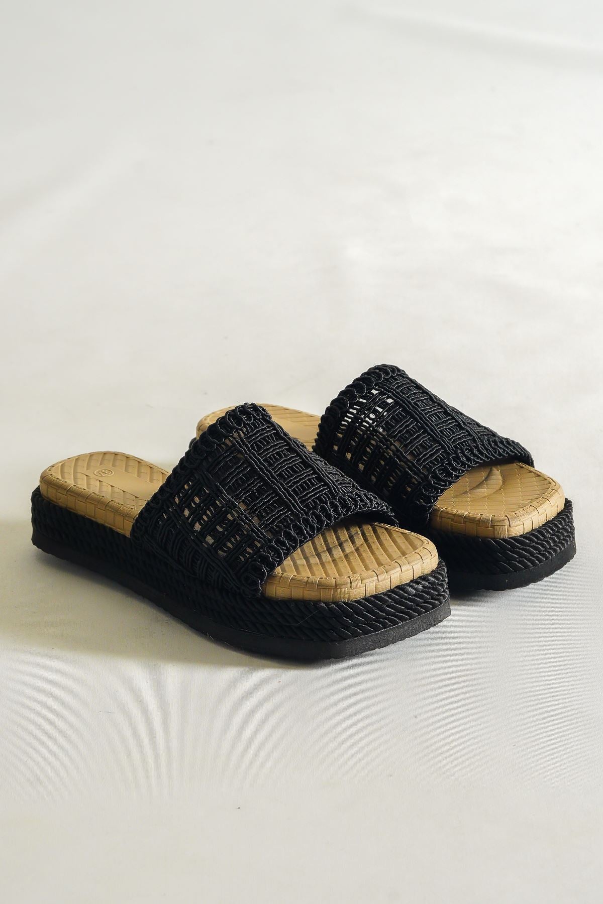 Women's Tokyo Black Knitted Slippers - STREETMODE™
