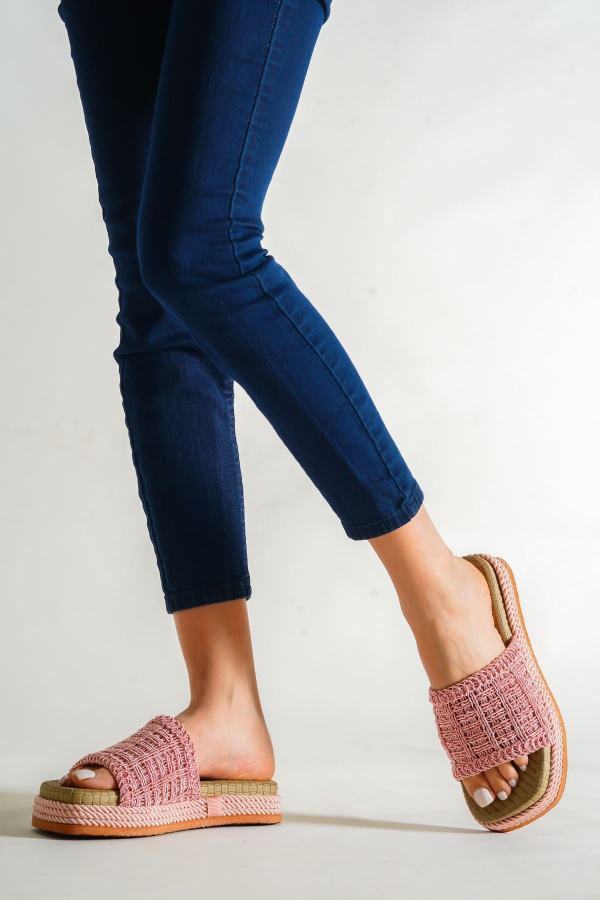 Women's Tokyo Pink Knitted Slippers - STREETMODE™