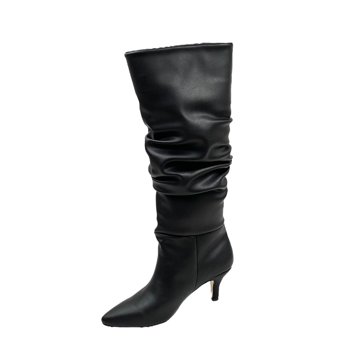 Women's Verny Black Knee High Boots Cowboy Boots Almond Heel Short Heel - STREETMODE™