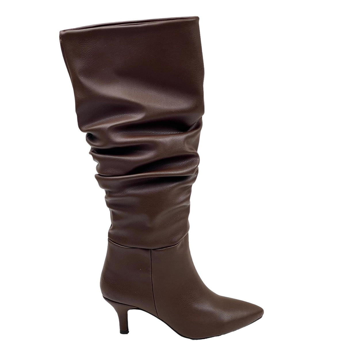 Women's Verny Brown Knee High Boots Cowboy Boots Almond Heel Short Heel - STREETMODE™