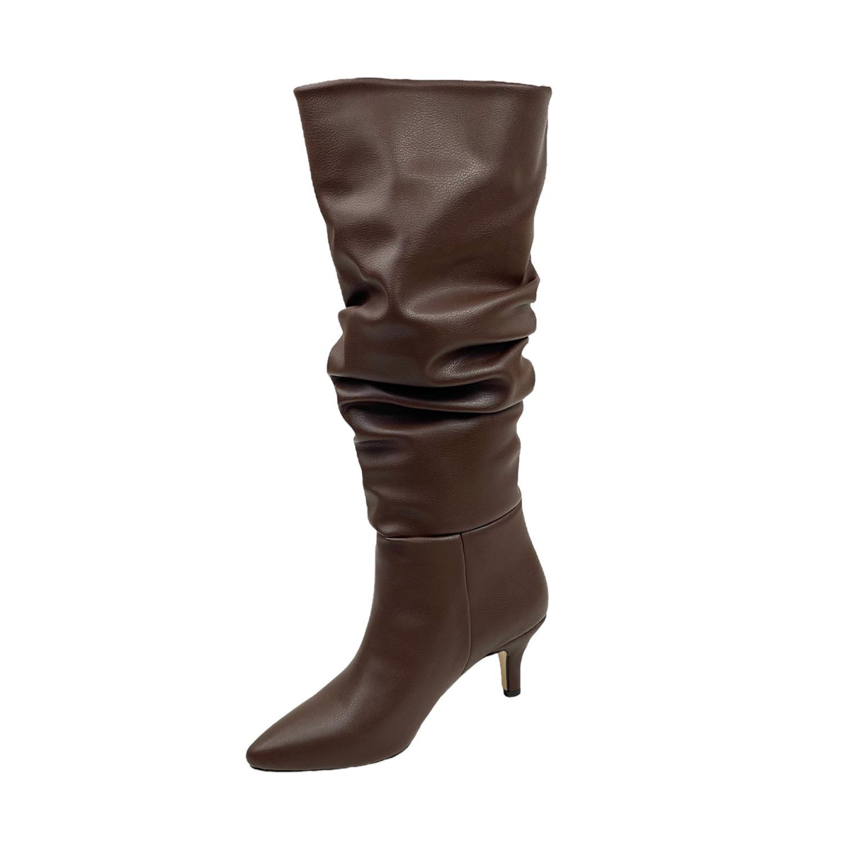 Women's Verny Brown Knee High Boots Cowboy Boots Almond Heel Short Heel - STREETMODE™