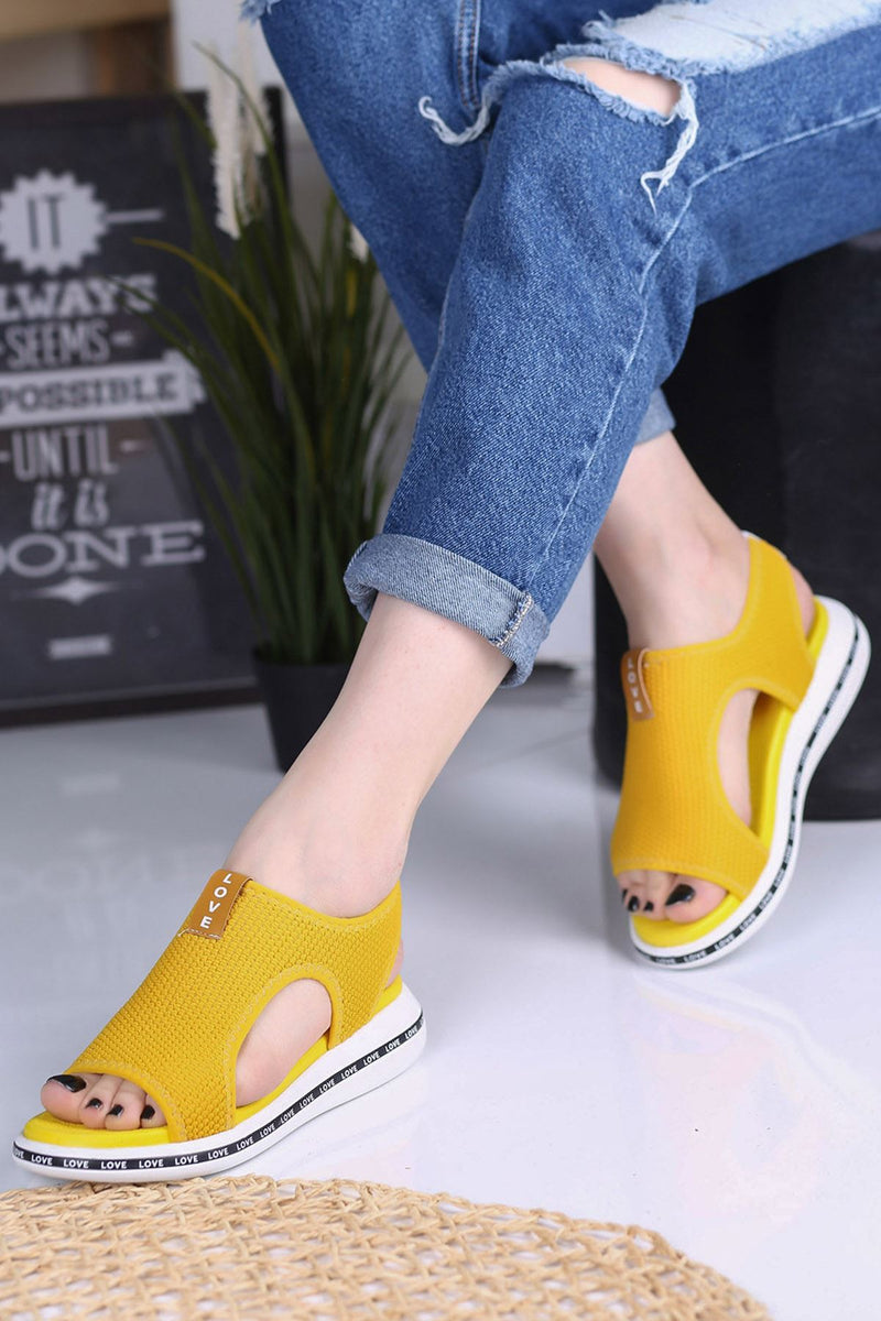 Women's Verşan Yellow Sneakers - STREETMODE™
