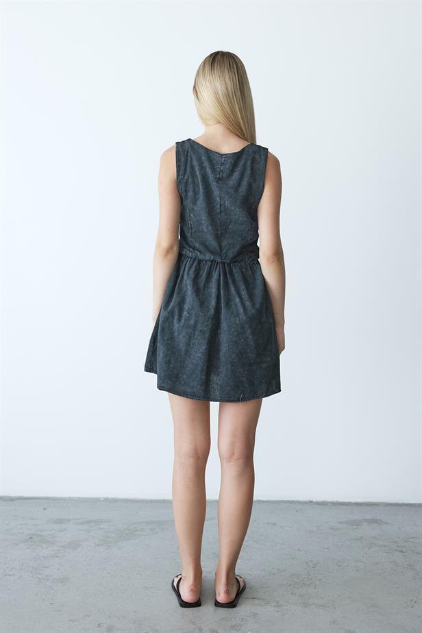 Women's Vest Look Dress - Anthracite - STREETMODE™