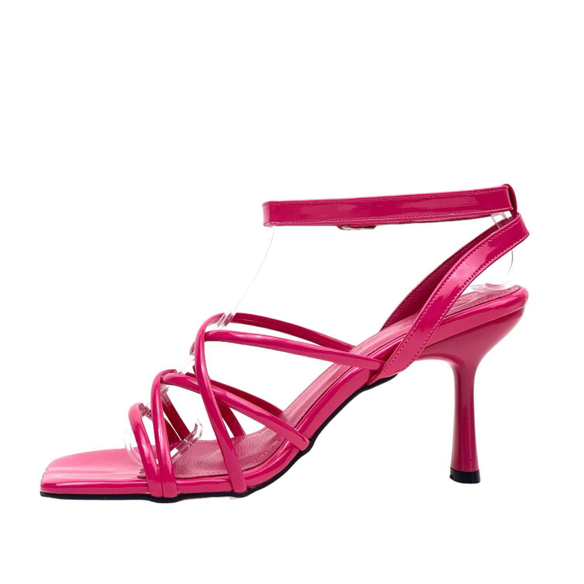 Women's Zard Fuchsia Thin Heel Lacing Shoes - STREETMODE™
